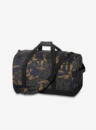 Černo-zelená vzorovaná velká taška Dakine Duffle