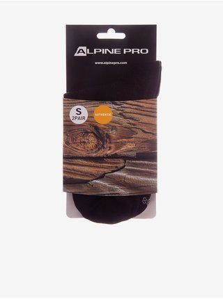 Unisex ponožky 2 páry ALPINE PRO 2ULIANO černá