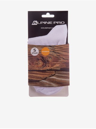 Unisex ponožky 2 páry ALPINE PRO 2ULIANO bílá