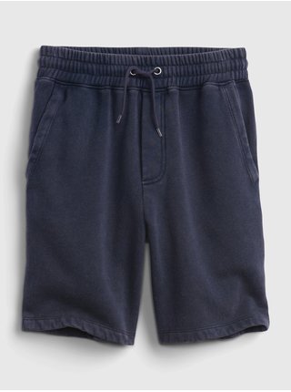 Tmavě modré dětské kraťasy GAP teen pull-on easy shorts 