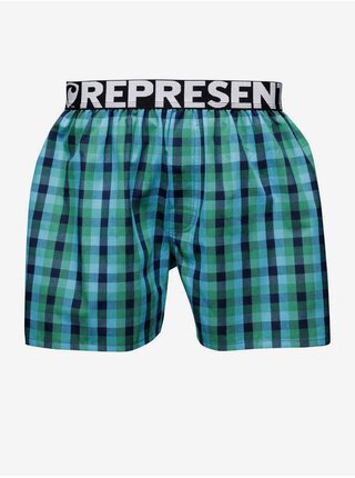 Trenírky pre mužov Represent - modrá, zelená