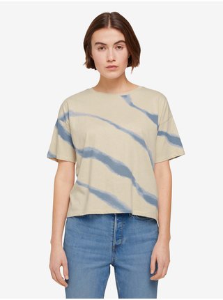 Béžové dámské batikované tričko Tom Tailor Denim