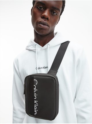 Černá pánská vzorovaná crossbody taška Calvin Klein