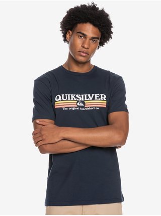 Tmavomodré pánske tričko Quiksilver Lined Up