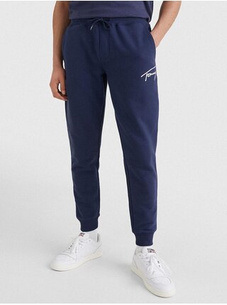 Tmavomodré pánske tepláky Tommy Jeans