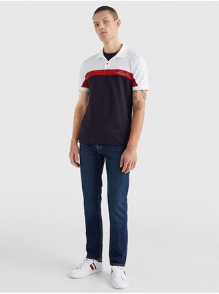 Bielo-modrá pánska polokošeľa Tommy Hilfiger