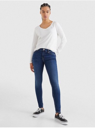 Biele dámske basic tričko Tommy Jeans