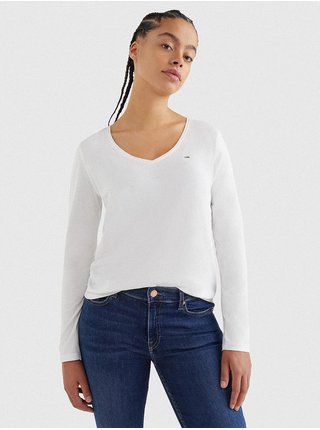 Bílé dámské basic tričko Tommy Jeans
