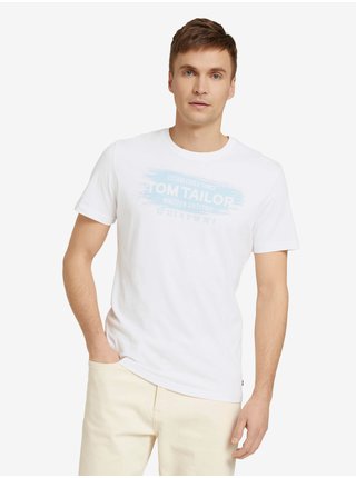 Biele pánske tričko Tom Tailor