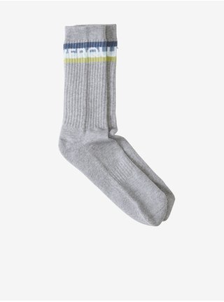 Sada dvoch párov ponožiek v krémovej a šedej farbe Quiksilver