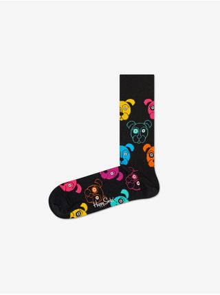 Černé vzorované ponožky Happy Socks 