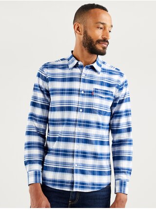 Modrá pánská kostkovaná košile Levi's®