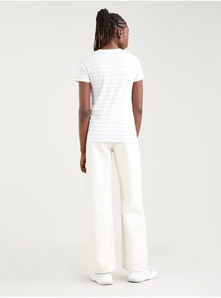 Bielo-svetlomodré dámske pruhované tričko Levi's®