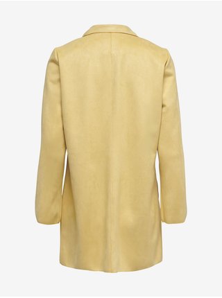 Žlutý kabát v semišové úpravě ONLY Joline