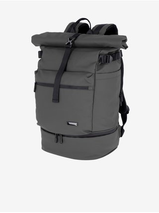 Batoh Travelite Basics Rollup backpack - tmavě šedá