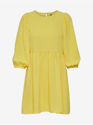 Žluté šaty s tříčtvrtečními rukávy Jacqueline de Yong Lion