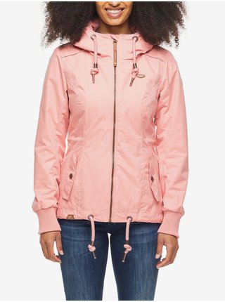 Růžová dámská bunda s kapucí Ragwear