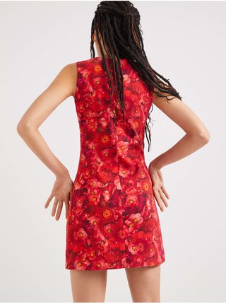 Červené dámské květované šaty Desigual Amapola