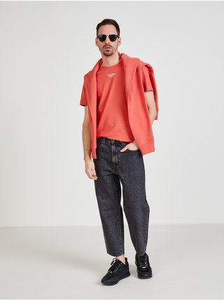 Korálové pánské tričko Calvin Klein Jeans