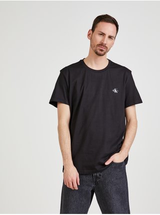 Sada dvoch pánskych tričiek v bielej a čiernej farbe Calvin Klein