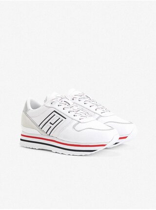 Bílé dámské tenisky na platformě Tommy Hilfiger