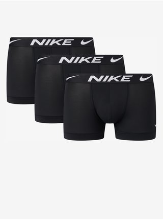 Sada tří černých pánských boxerek Nike Trunk