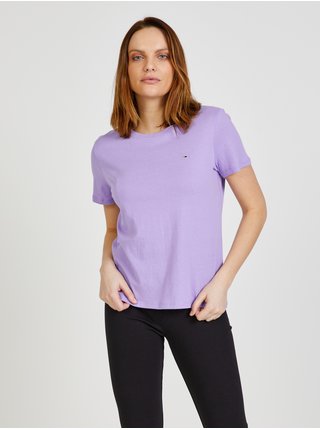 Světle fialové dámské tričko Tommy Jeans