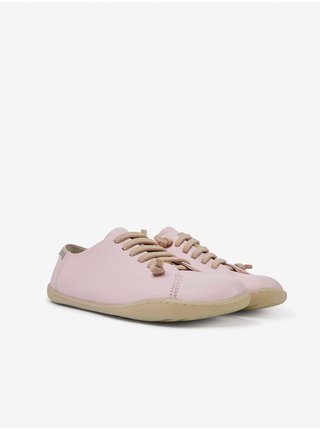 Světle růžové dámské kožené boty Camper