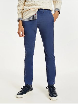 Modré pánské chino kalhoty Tommy Hilfiger