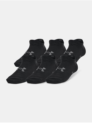 Ponožky Under Armour UA Yth Essential No Show 6pk - čierna