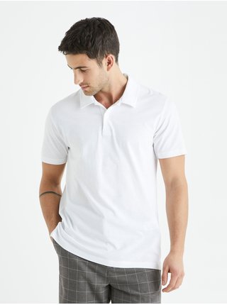 Bílé pánské polo tričko Celio