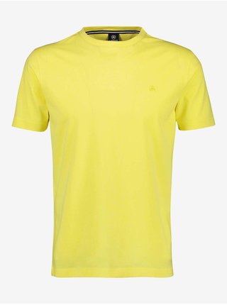 Žluté pánské basic tričko LERROS