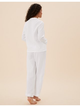 Bílé dámské pyžamo  Marks & Spencer 