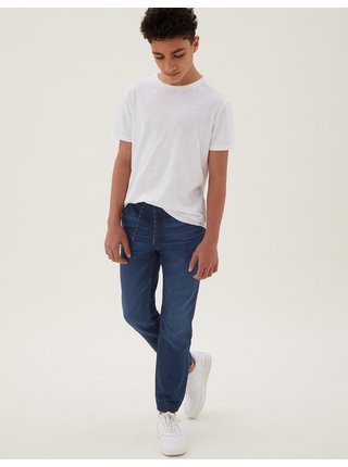 Teplákové džíny (6–16 let) Marks & Spencer námořnická modrá