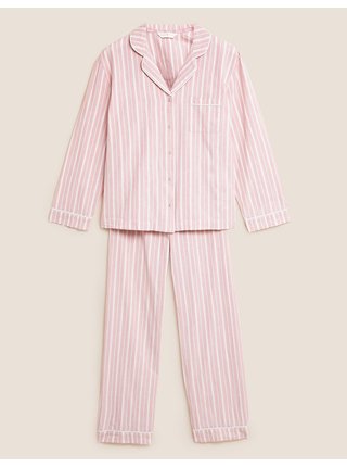 Pyžamová súprava čistej bavlny s technológiou Cool Comfort™ Marks & Spencer ružová