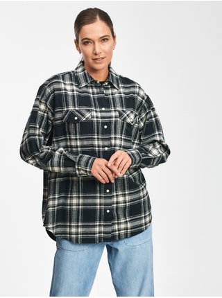 Barevná dámská košile flanelová oversized GAP