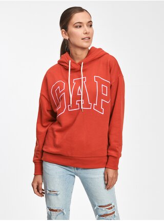 Červená dámská mikina easy GAP logo