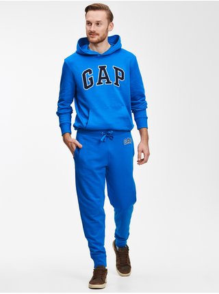 Modré pánske tepláky jogger s logom GAP