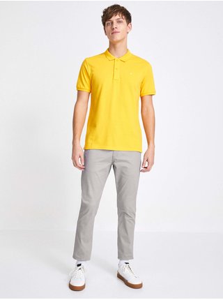 Žluté pánské polo tričko Celio Neceone 