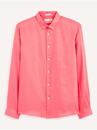 Ružová pánska košeľa Celio Ratalin