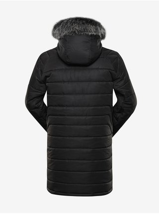 Černá pánská zimní bunda s kapucí Alpine Pro ICYB 6 