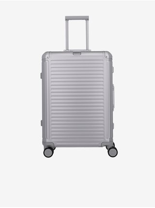 Cestovní kufr Travelite Next 4w M - stříbrná