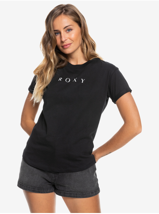 Čierne dámske tričko s potlačou Roxy