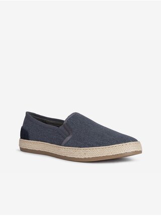 Tmavomodré pánske slip on tenisky Geox Pantelleria