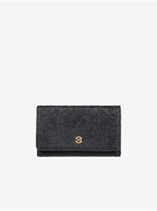 Černá dámská vzorovaná velká peněženka Roxy