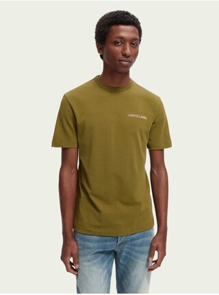 Khaki unisex tričko Scotch & Soda