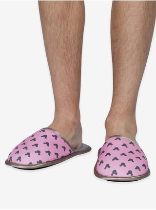 Slippsy růžové unisex domácí pantofle Minnie