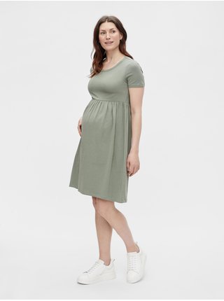 Světle zelené těhotenské šaty Mama.licious Sia