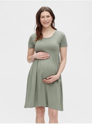 Svetlozelené tehotenské šaty Mama.licious Sia