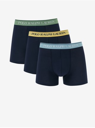 Sada tří tmavě modrých pánských boxerek POLO Ralph Lauren